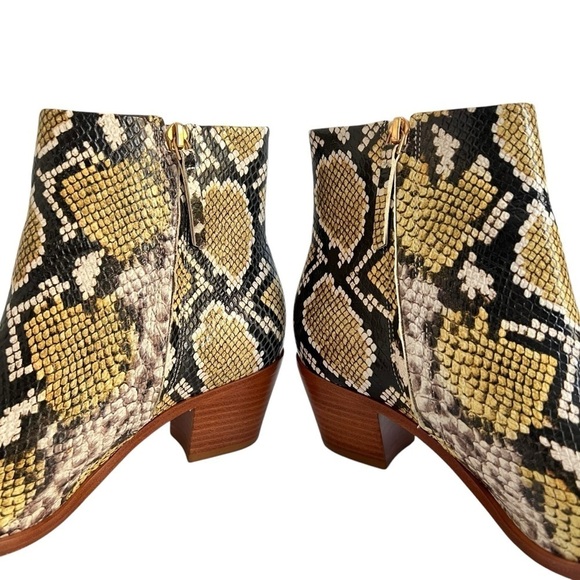 Ulla Johnson Cruz Snakeskin Leather Boot in Honey Size 39 - Picture 12 of 16
